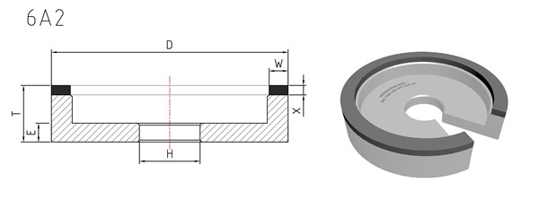 6a2 shape grinding wheel