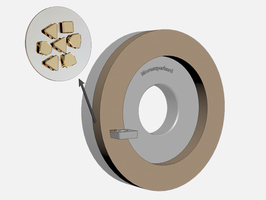 diamond wheel for single crystal diamond