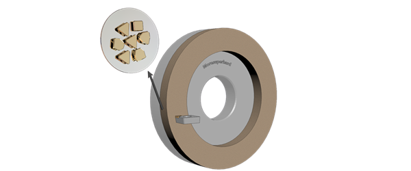 diamond grinding wheel for single crystal diamond