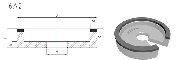 6a2 grinding wheel