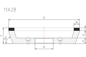 11a2b grinding wheel
