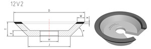 12v2 grinding wheel