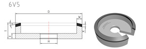 6v5 grinding wheel