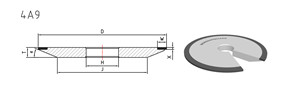 4a9 grinding wheel