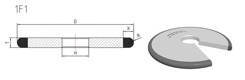 1f1 cbn grinding wheel