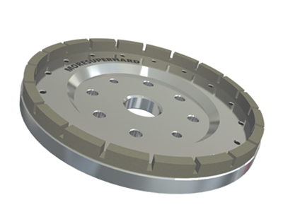 Crystal bar cylindrical grinding wheel
