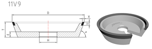 11v9 grinding wheel