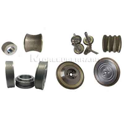 Diamond rotary dresser for crankshaft grinding wheel