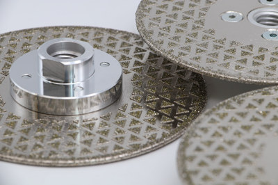 Electroplated diamond or Cubic Boron Nitride (CBN) wheels