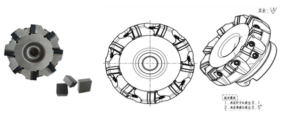 Automobile box processing program-overall PCBN face milling insert and cutter