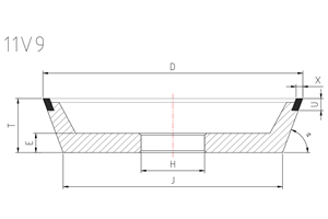 11v9 grinding wheel