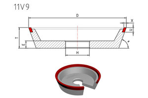 11v9 grinding wheel