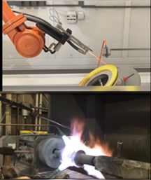 Thermal spraying (tungsten carbide)