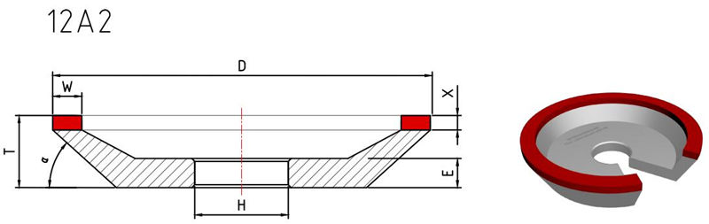 12a2 grinding wheel