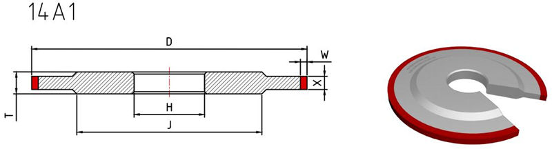 14a1 grinding wheel