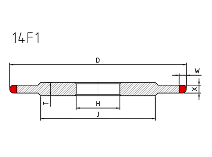 14f1 grinding wheel