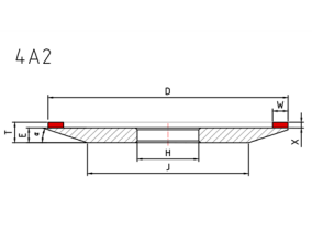 4A2 diamond grinding wheel