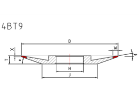 4BT9 grinding wheels