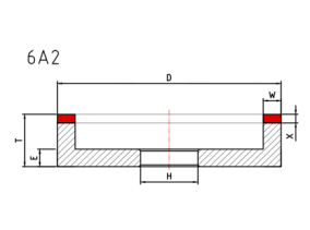 6A2 Diamond Cup Grinding Wheel