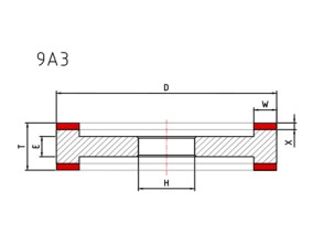 9A3 Diamond Grinding Wheel