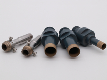 Diamond Drill bit and countersink sleeves for glass