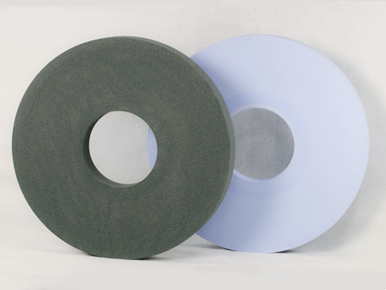 Conventional abrasive grinding wheel for roll