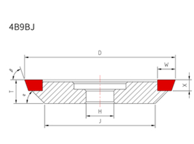 4B9BJ diamond grinding wheel