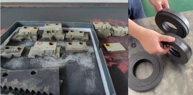 turning graphit block