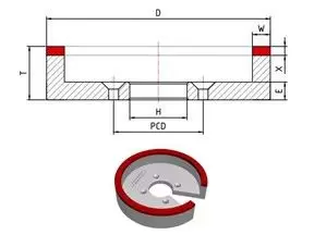 6A2 Diamond Cup Wheel