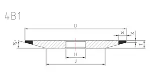 4b1 grinding wheel
