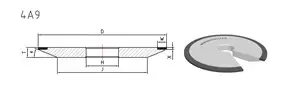 4a9 grinding wheel