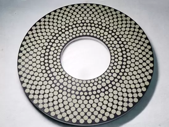Double disc diamond/CBN grinding wheel for hydraulic parts